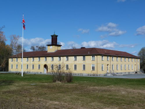 Falstadin keskitysleiri Levangerissa Norjassa. SS otti laitoksen käyttöön elokuussa 1941. Kuvan lähde on Suomen Sotahistoriallinen Seura ry:n sivusto.