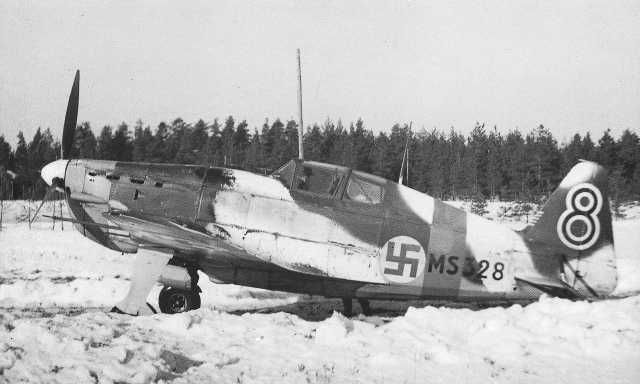 Ranskalainen Morane-Saulnier M.S.406. Kuvan lähde on militaryimages.net.